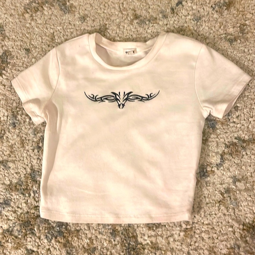 Garage Butterfly 90s aesthetic Crop Top